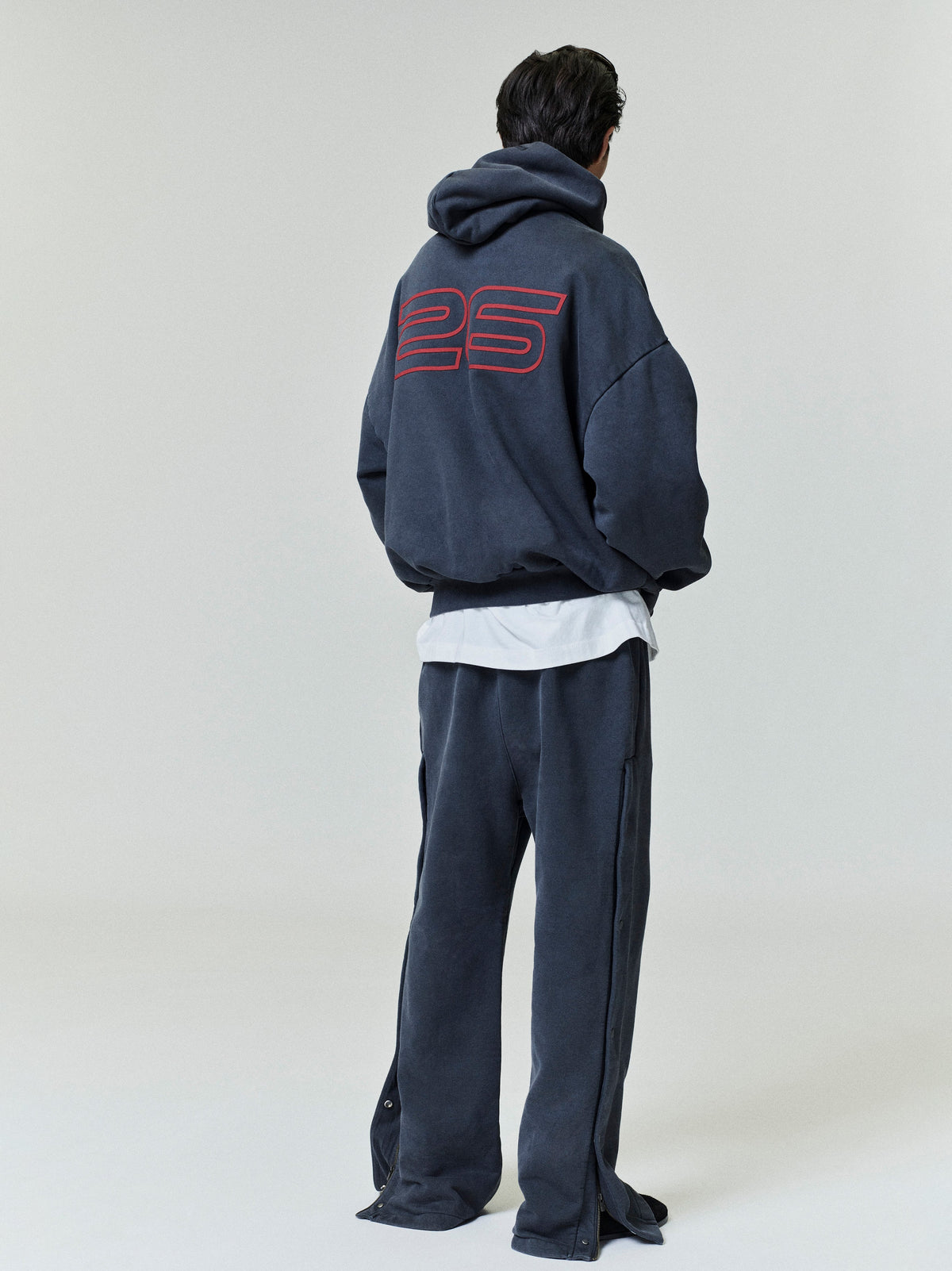 Fear of God Essentials Heavy Fleece 90s Hoodie Black Red BagAg