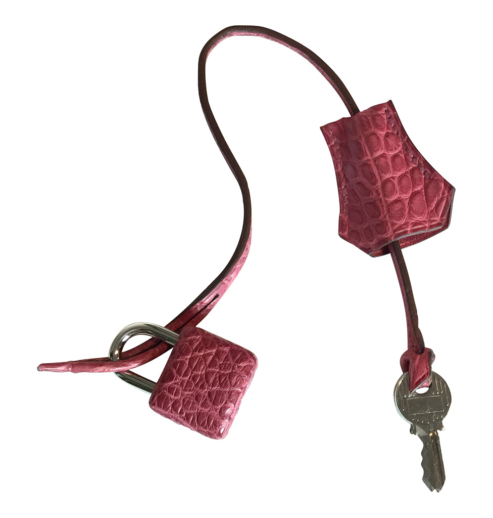 Hermès Alligator Birkin Bag Fuchsia 40cm Crowned Bag