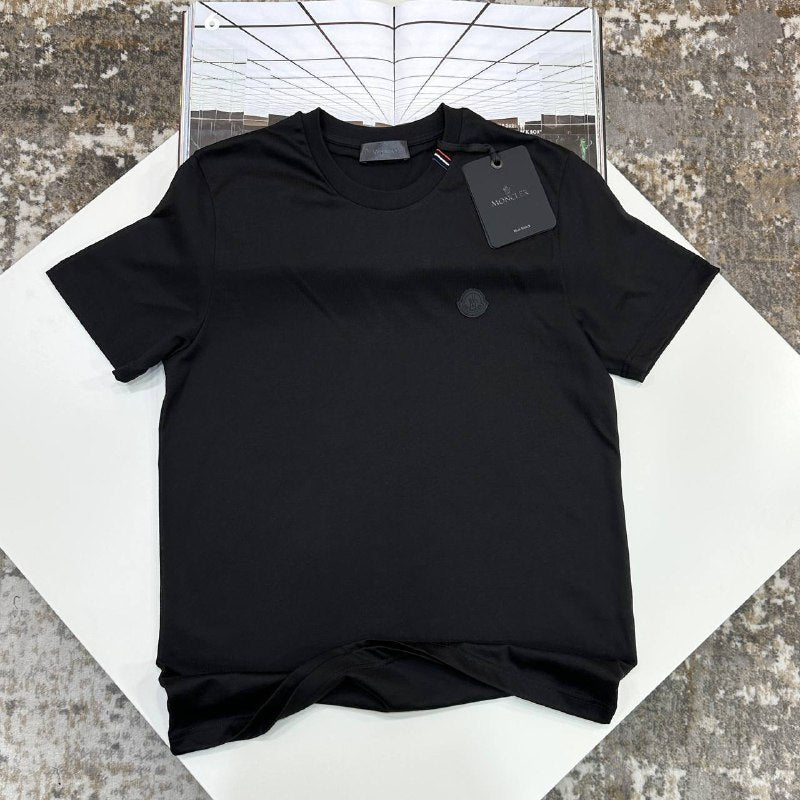 Moncler Logo Patch Cotton T-Shirt Men's Women's in Different Colors Reps Sale UK Best Quality Replica
