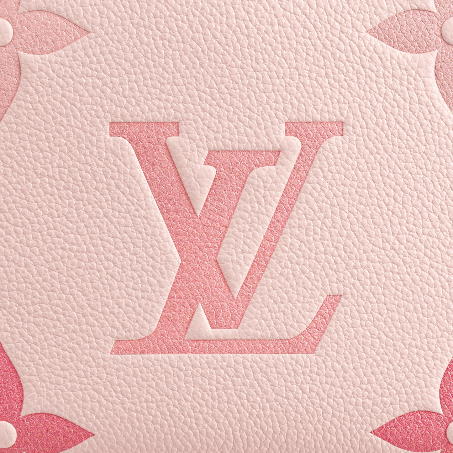 Louis Vuitton Marshmallow Monogram Empreinte Leather Rosebud Pink M45697