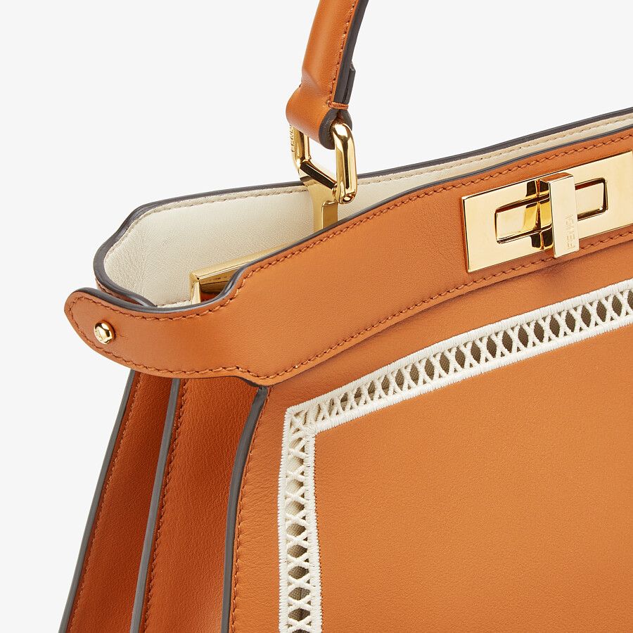 Fendi Medium Embroidered Leather Bag Fendi