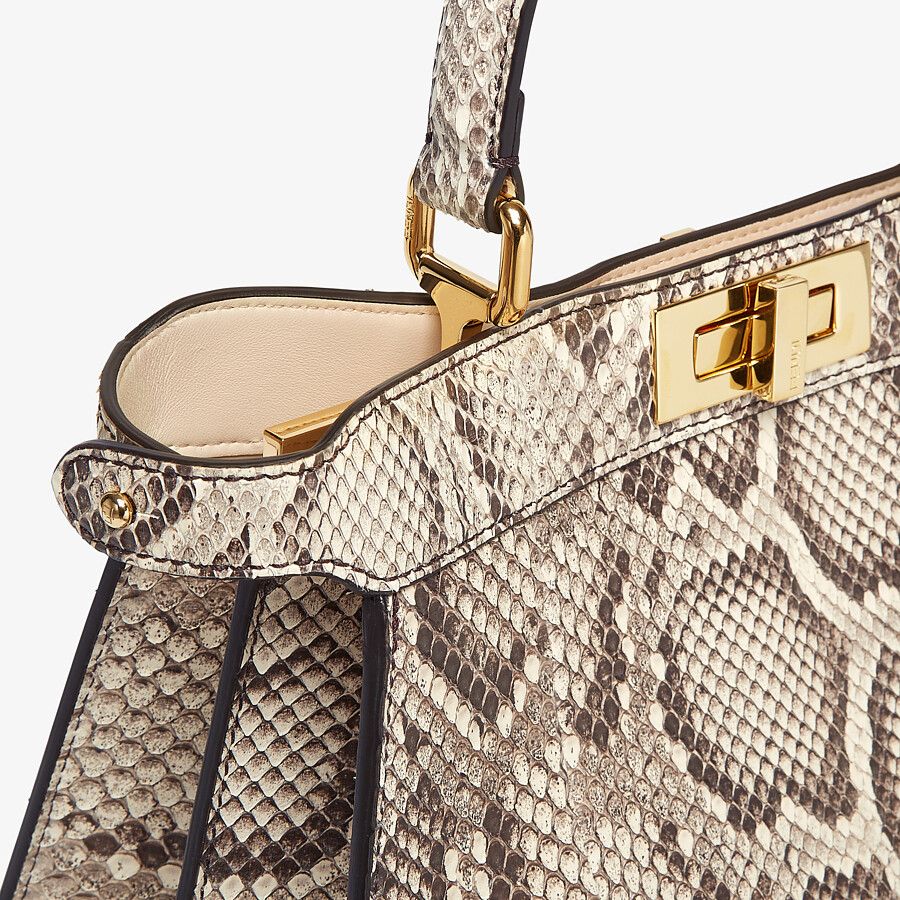 Fendi Medium Natural Python Leather Bag Fendi