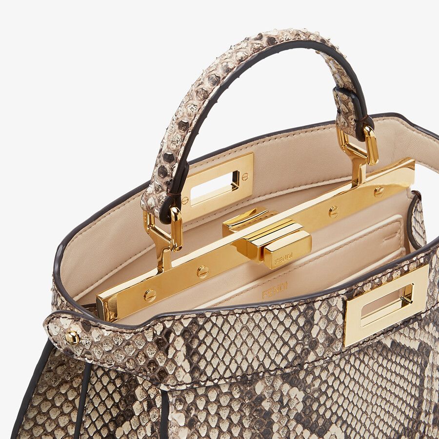 Fendi Small Natural Python Leather Bag Fendi