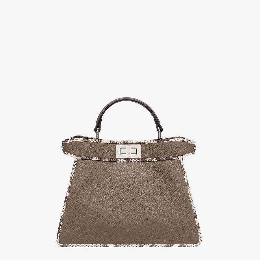 Fendi Full Grain Leather and Elaphe Bag Fendi