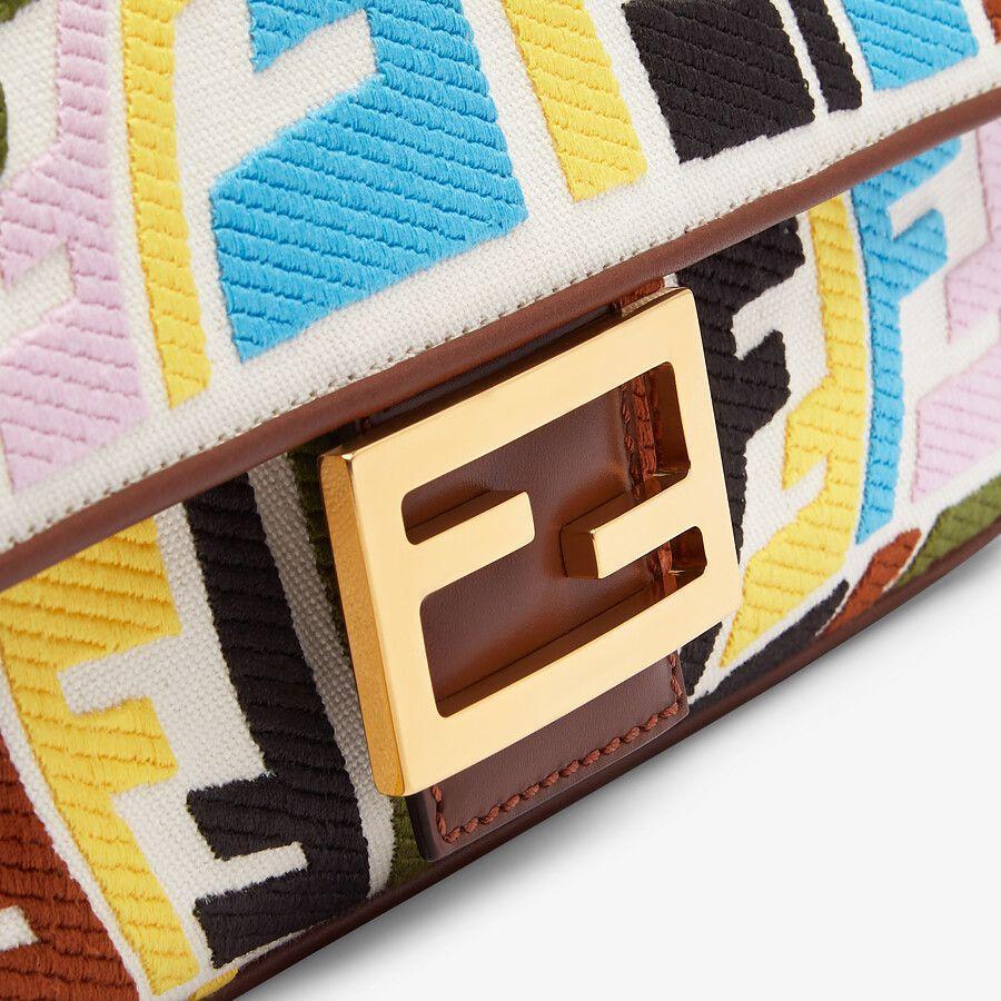 Fendi Multicolor Embroidered Canvas Bag Fendi