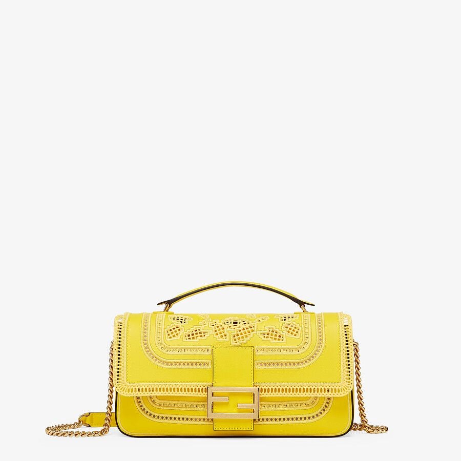 Fendi Embroidered Leather Bag Fendi