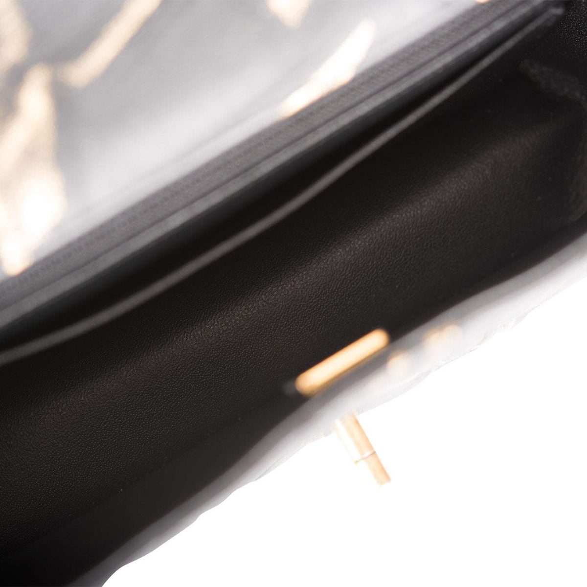 Chanel Mini Rectangular Flap Bag Black and Gold Aged Calfskin Antique Gold Hardware Chanel