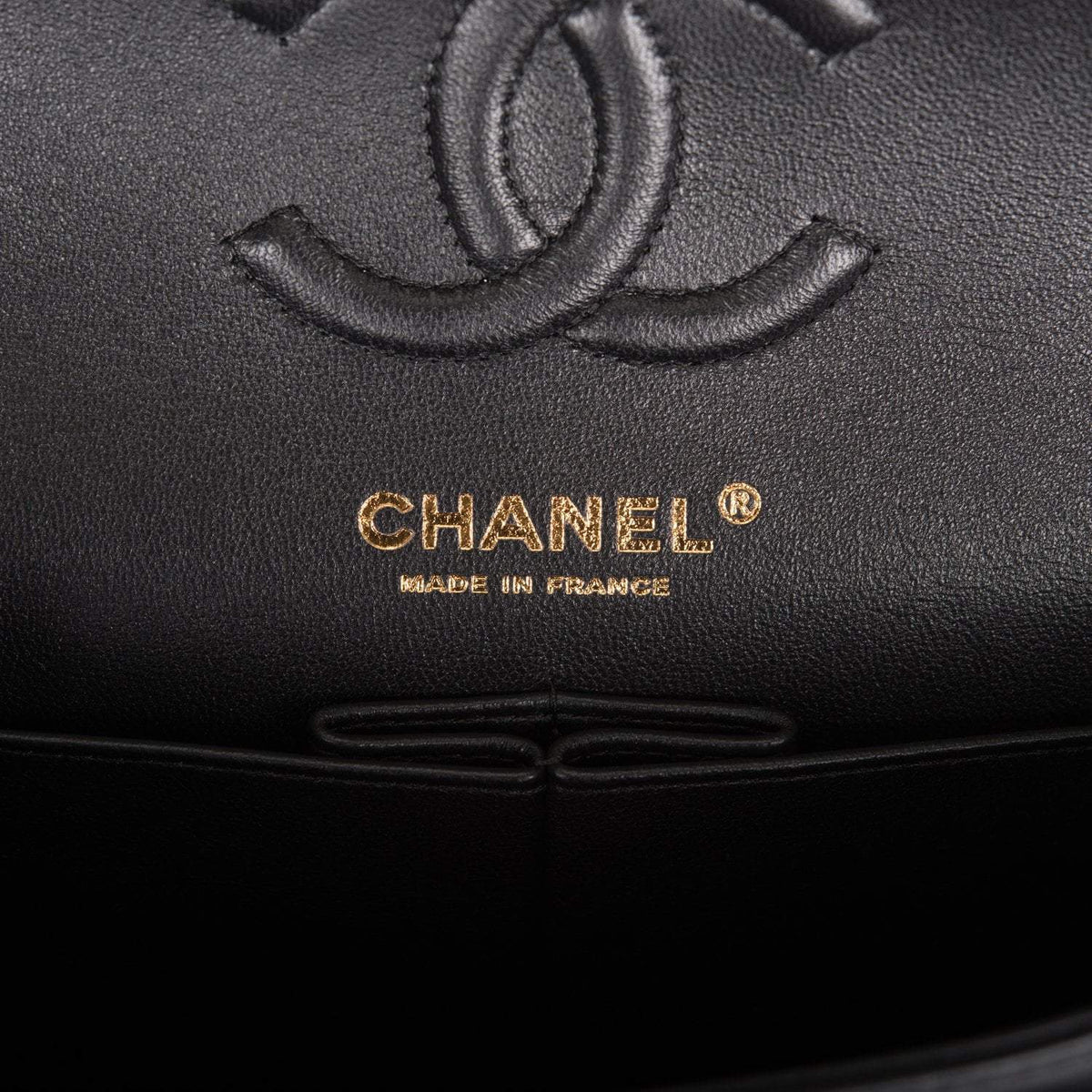 Chanel Small Classic Double Flap Bag Black Lambskin Rose Gold Hardware Chanel
