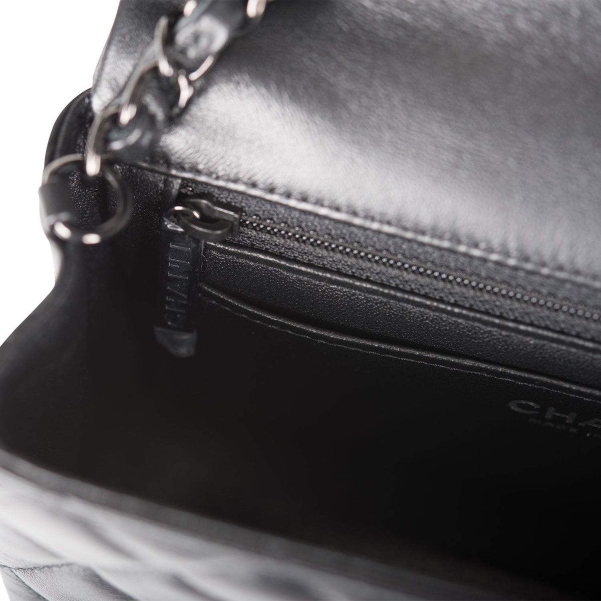 Chanel SO Black Quilted Lambskin Rectangular Mini Classic Flap Bag Black Hardware Chanel