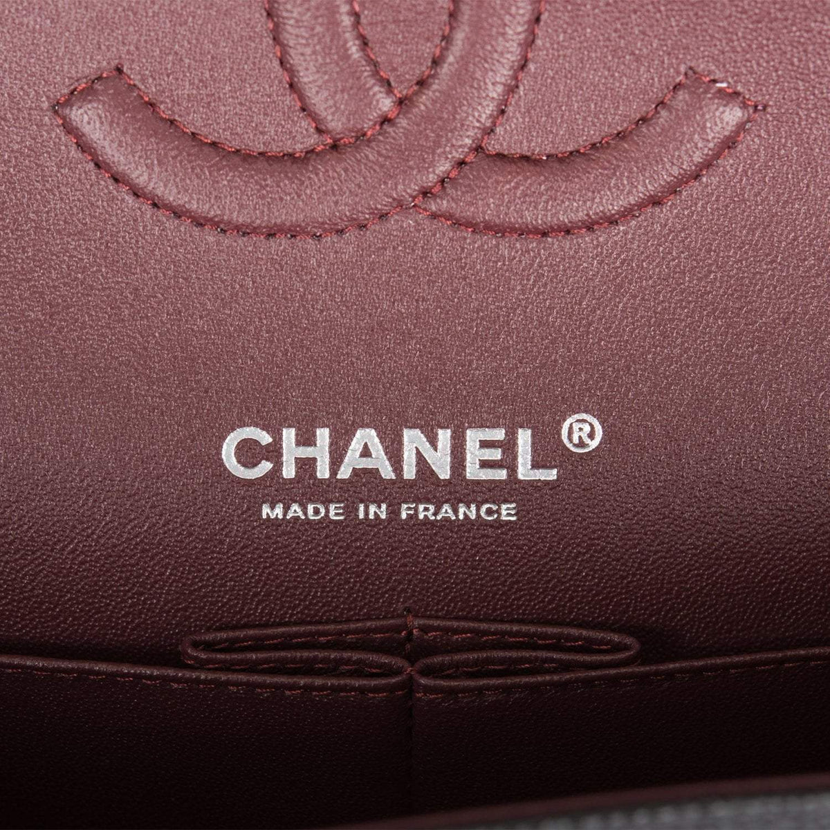 Chanel Medium Classic Double Flap Bag Black Quilted Caviar Silver Hardware Chanel