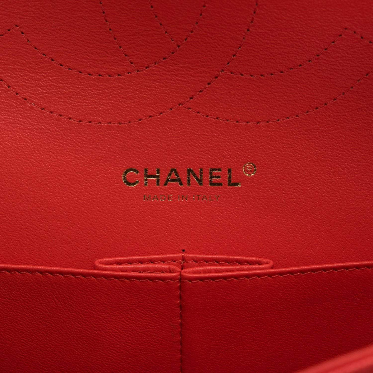 Chanel Red Shiny Quilted Caviar Jumbo Classic Double Flap Bag Gold Hardware Chanel