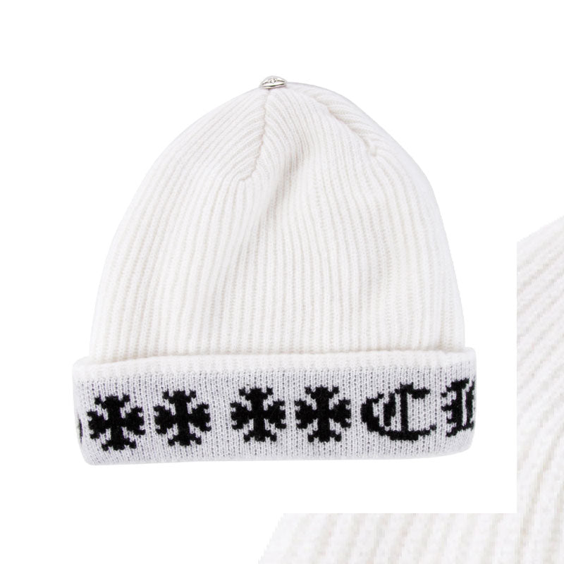 Chrome Hearts Big Daddy Beanie in White