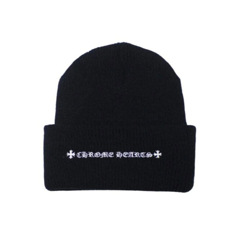 Chrome Hearts Cross Beanie in Black