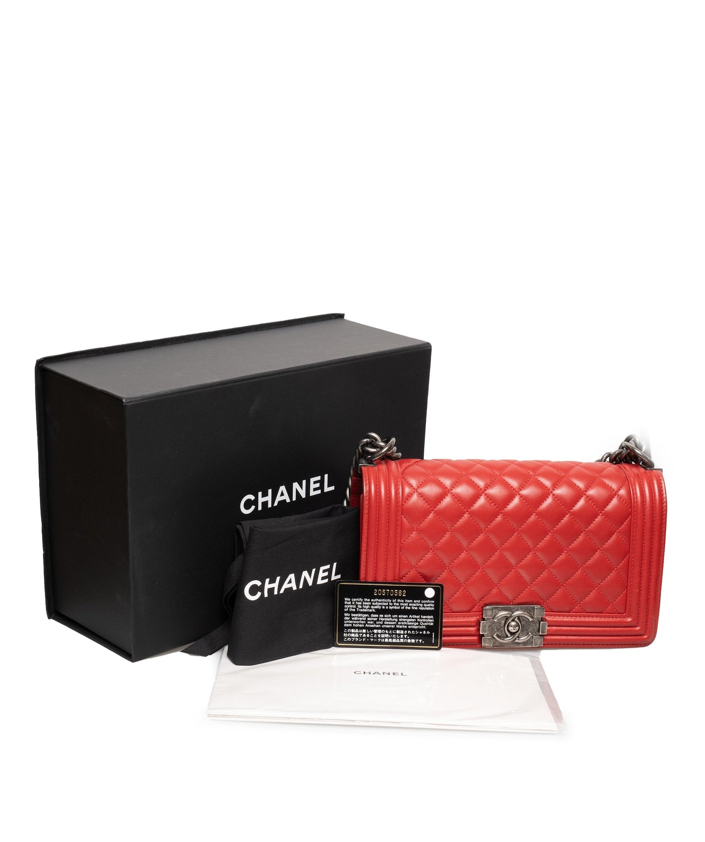 Chanel Red New Medium Boy Bag - ADL1302 Chanel