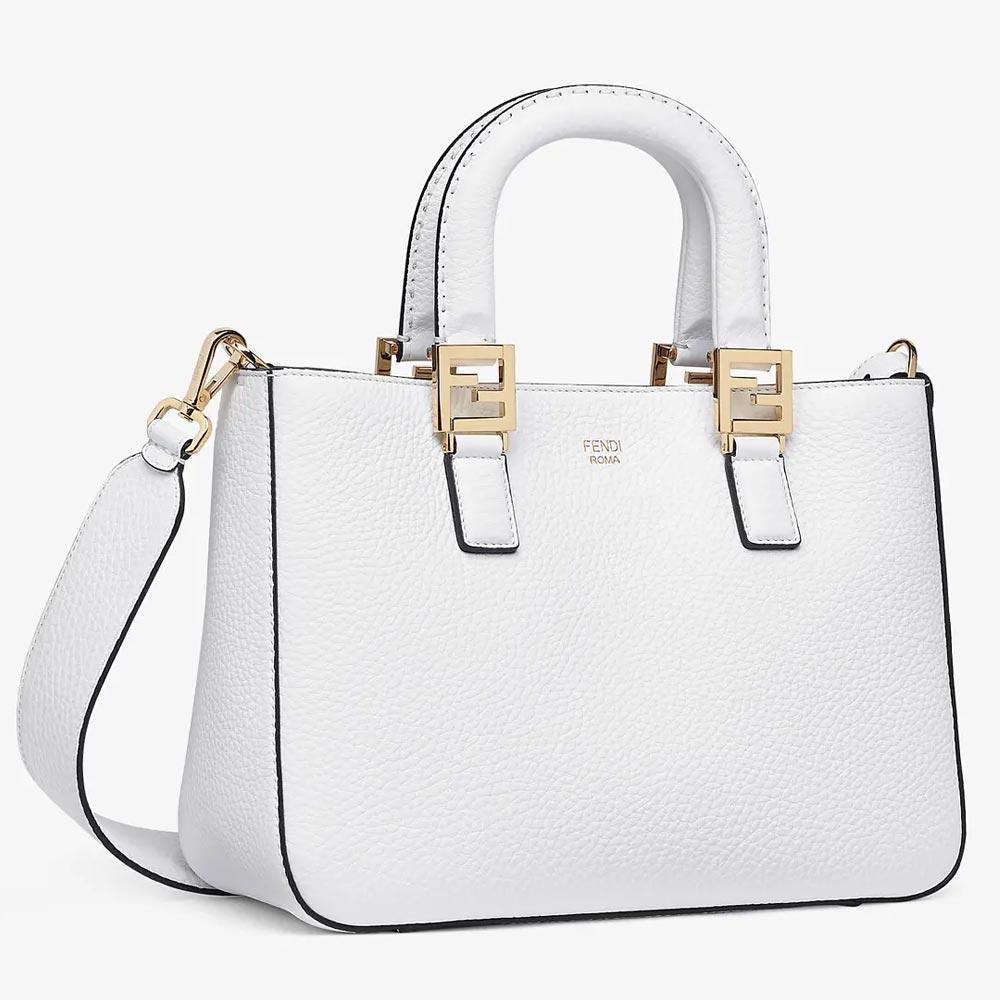 FF TOTE SMALL Cuoio Romano Leather Bag Fendi