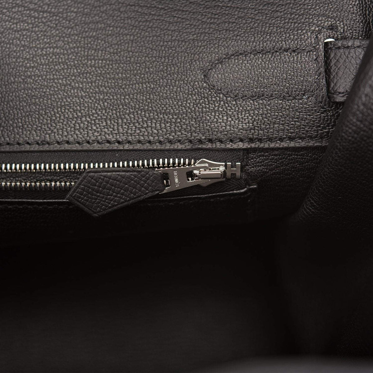 Hermes Black Epsom Birkin 30cm Palladium Hardware BagAg