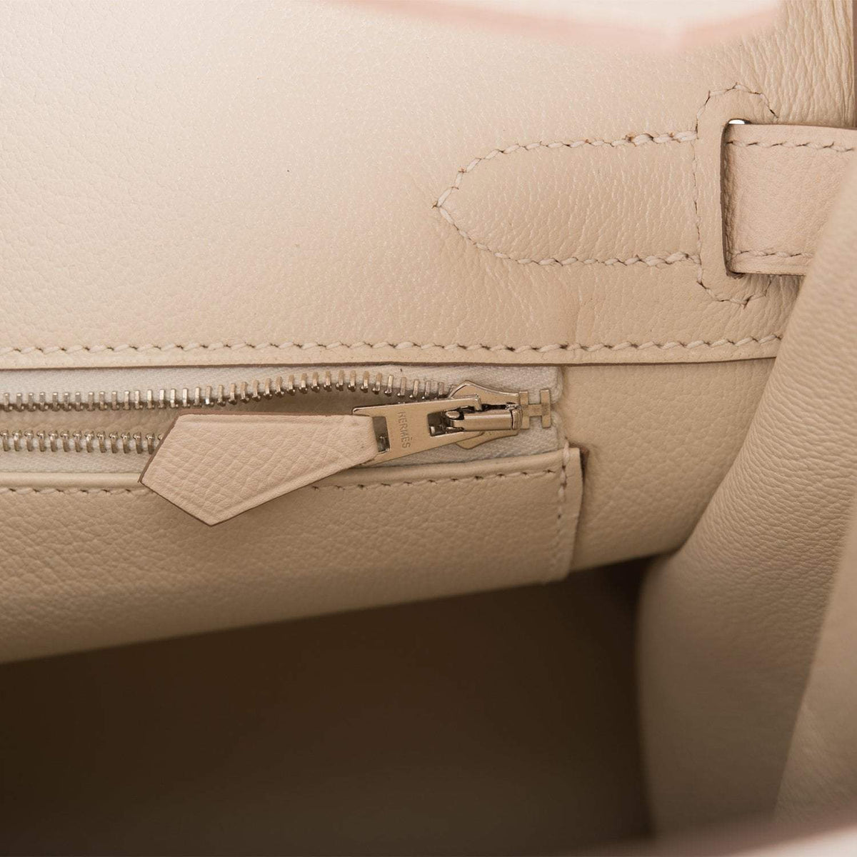 Hermes Craie Epsom Birkin 30cm Palladium Hardware BagAg