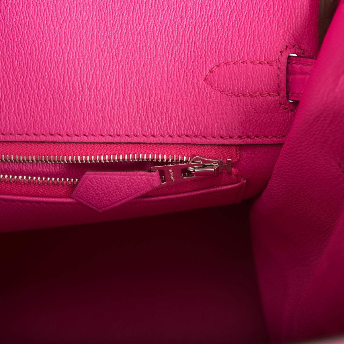 Hermes Birkin 25 Rose Shocking Matte Alligator Palladium Hardware Hermes