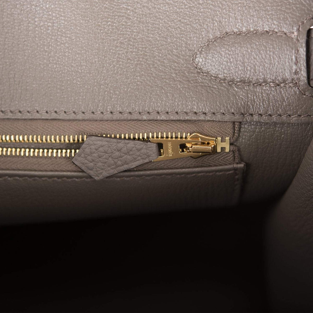 Hermes Birkin 30 Etain Togo Gold Hardware Hermes