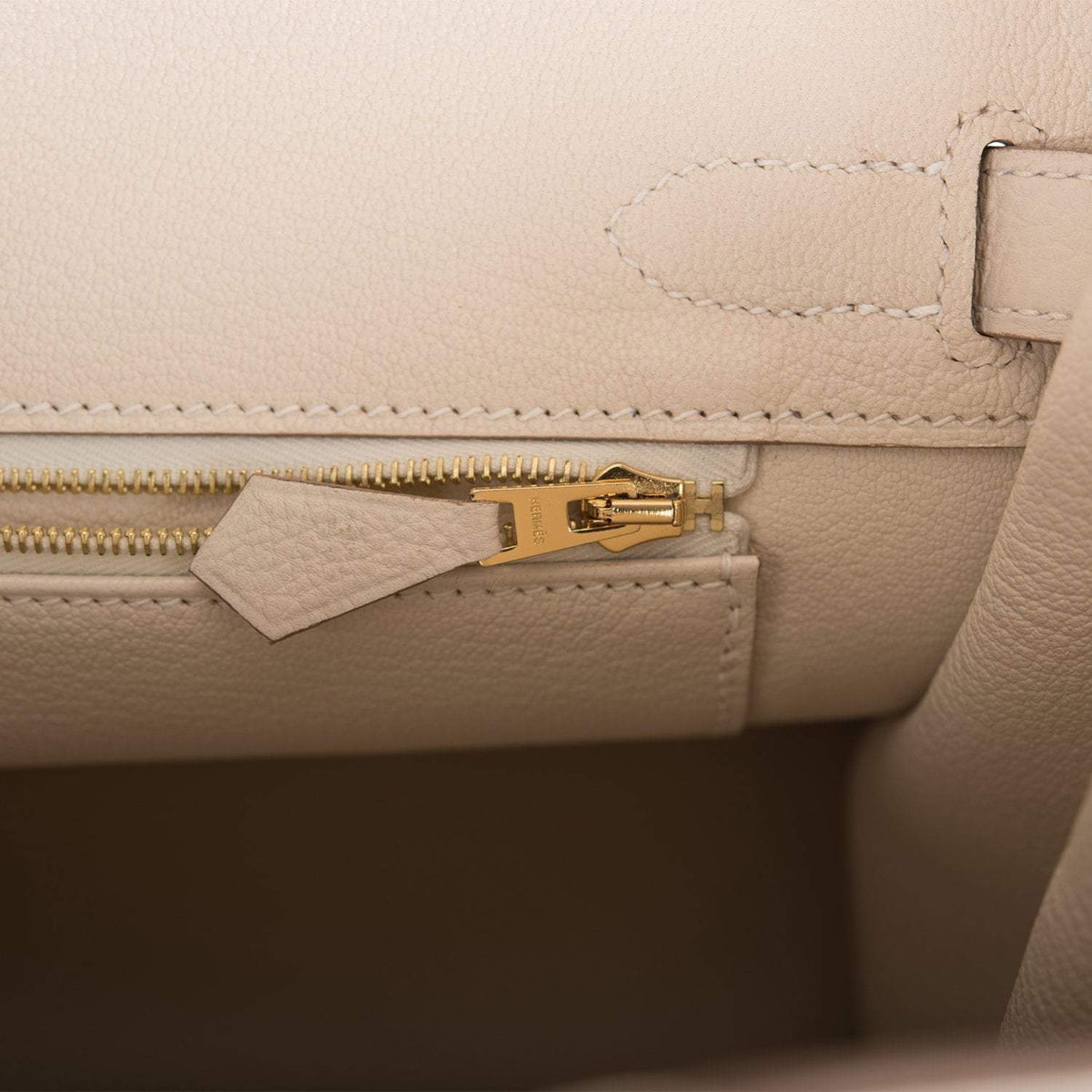 Hermes Birkin 30 Craie Togo Gold Hardware Hermes