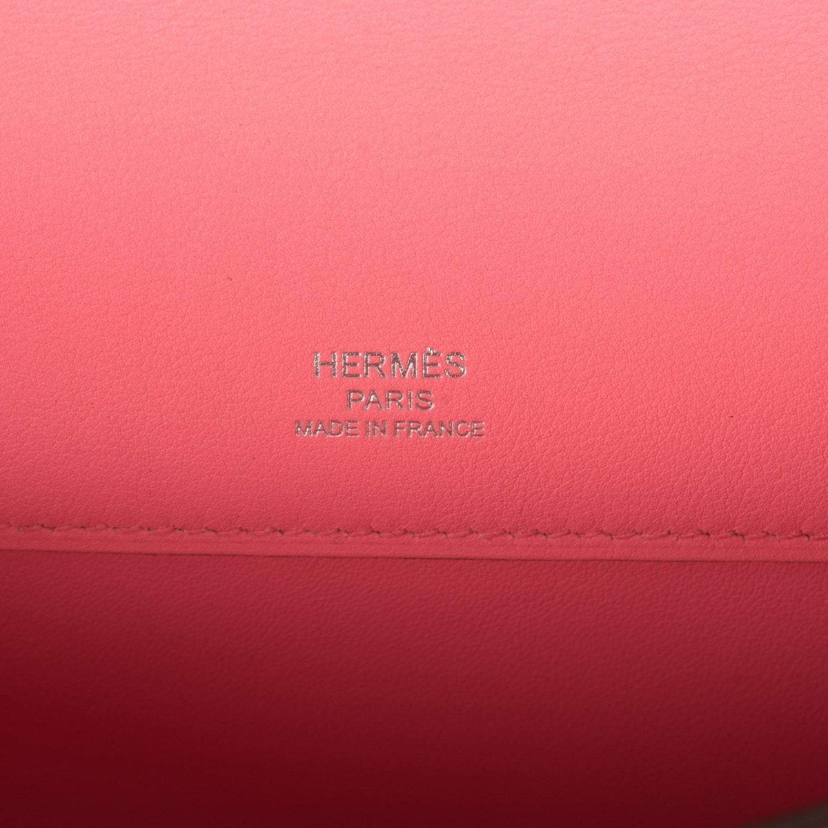 Hermes Rose D'ete Swift Kelly Cut Palladium Hardware Crowned Bag