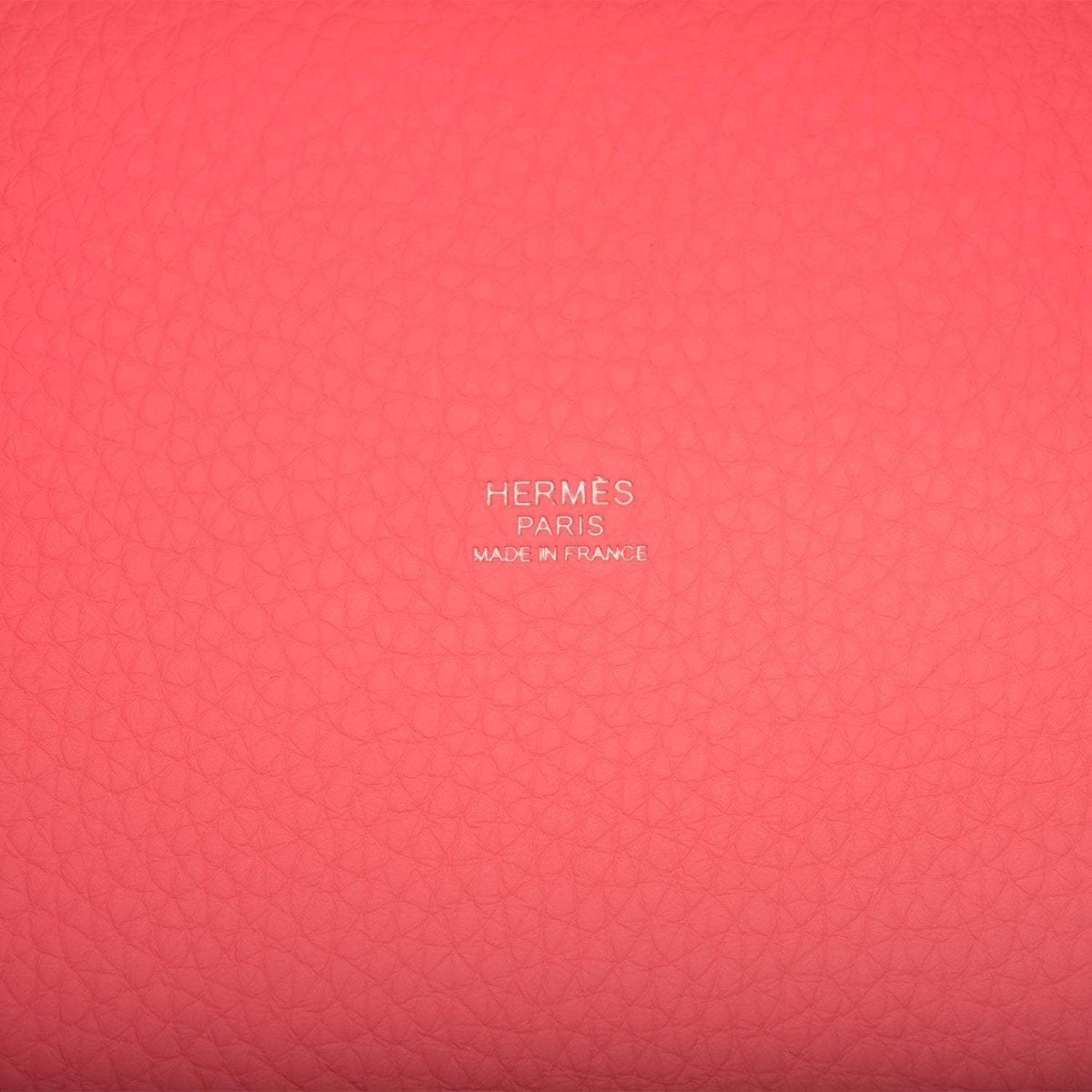 Hermes Rose Sakura Clemence Picotin Lock 18cm Palladium Hardware BagAg
