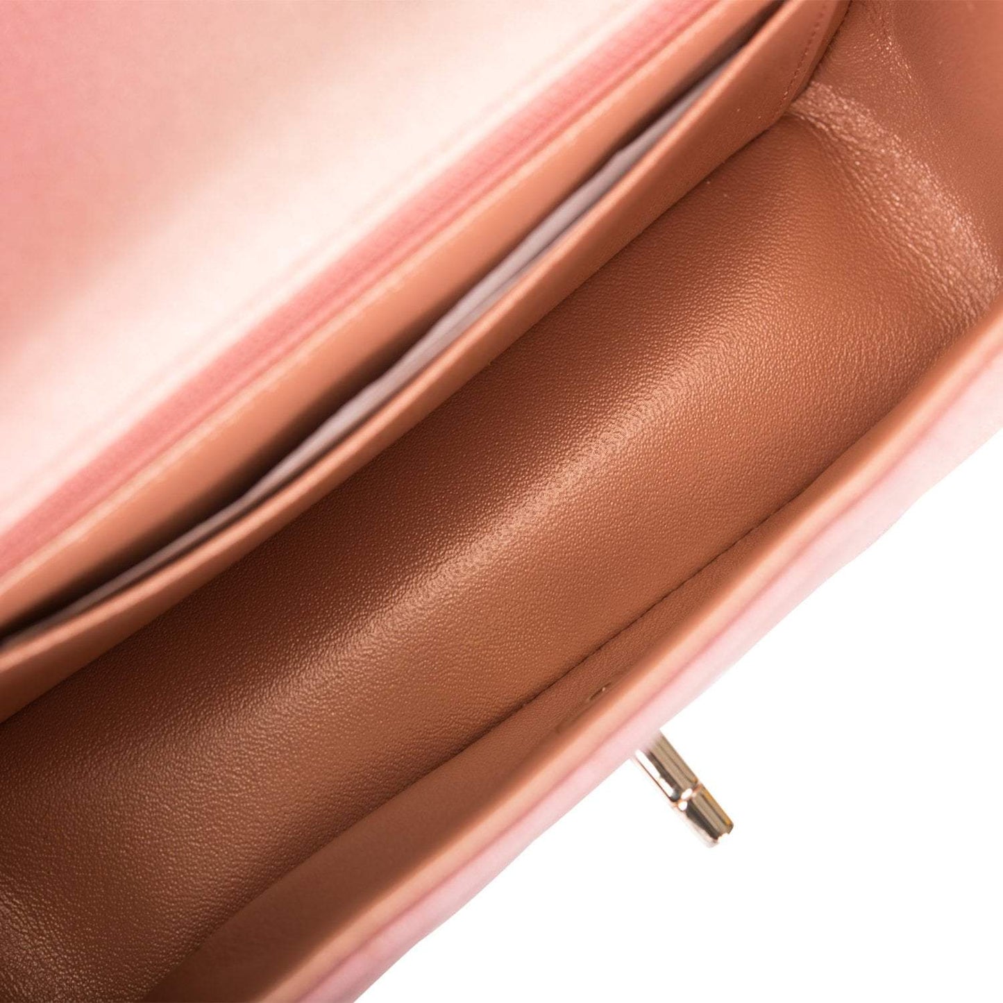 Chanel Mini Rectangular Flap Bag Pink Ombre Metallic Lambskin Light Gold Hardware Chanel