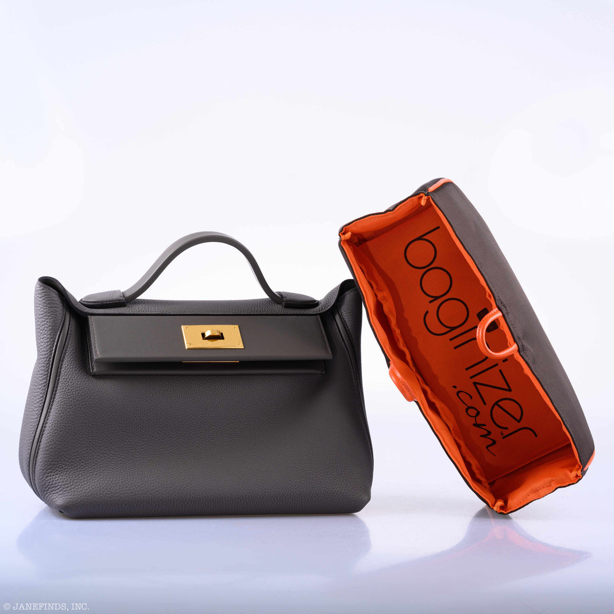 Hermes 24/24 29 Etain Swift and Togo Leather Gold Hardware Hermes
