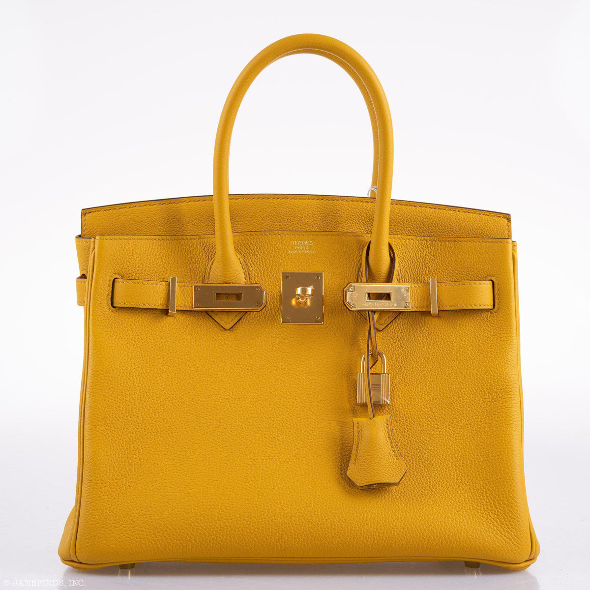Hermes Birkin 30 Jaune Ambre Togo Gold Hardware Hermes