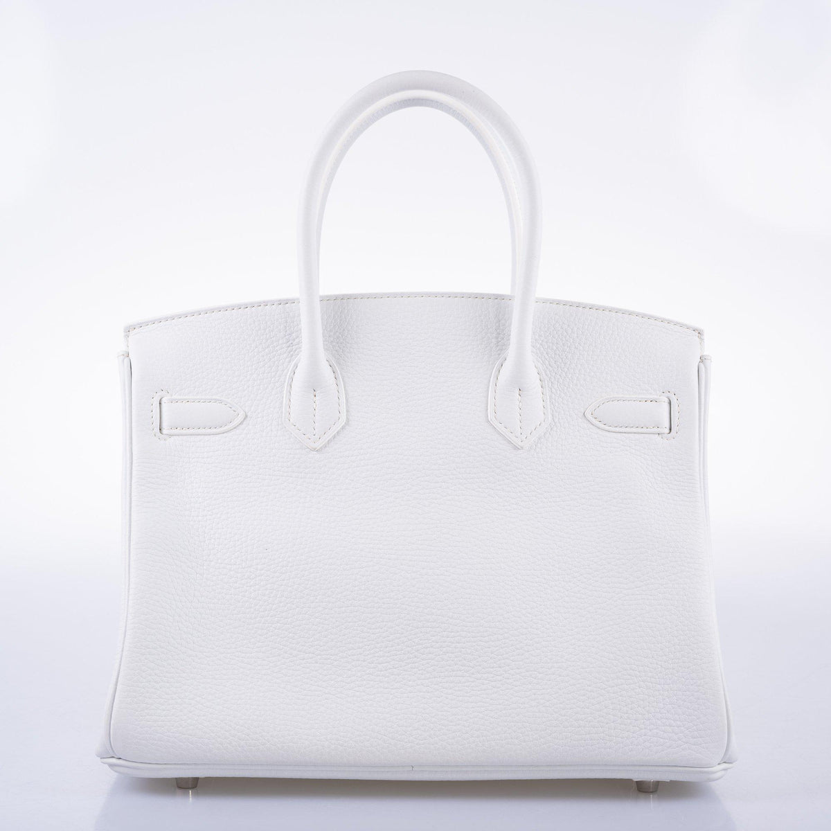 Hermes Birkin 30 White Clemence with Palladium Hardware Hermes