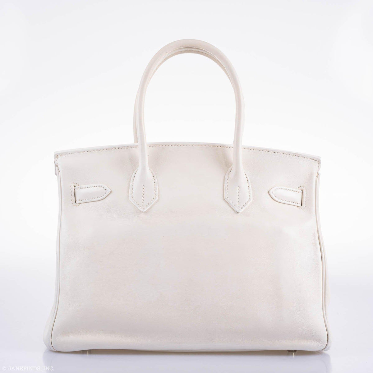 Hermes Birkin 30 White Swift with Palladium Hardware Hermes