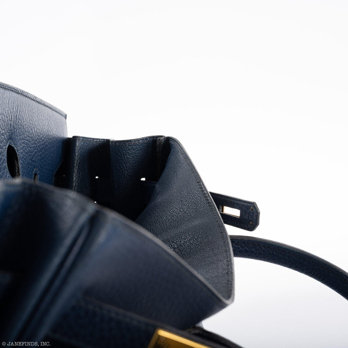 Hermes Birkin 35 Blue Saphire Ardennes leather Gold Hardware Hermes