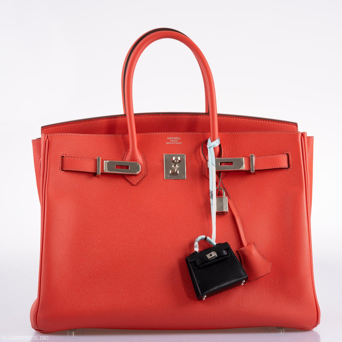Hermes Birkin 35 Rose Jaipur Epsom Palladium Hardware Hermes