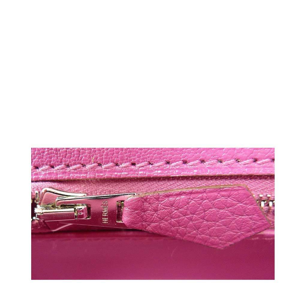 Hermes Birkin 35 Tosca Clemence Leather Palladium Hardware BagAg