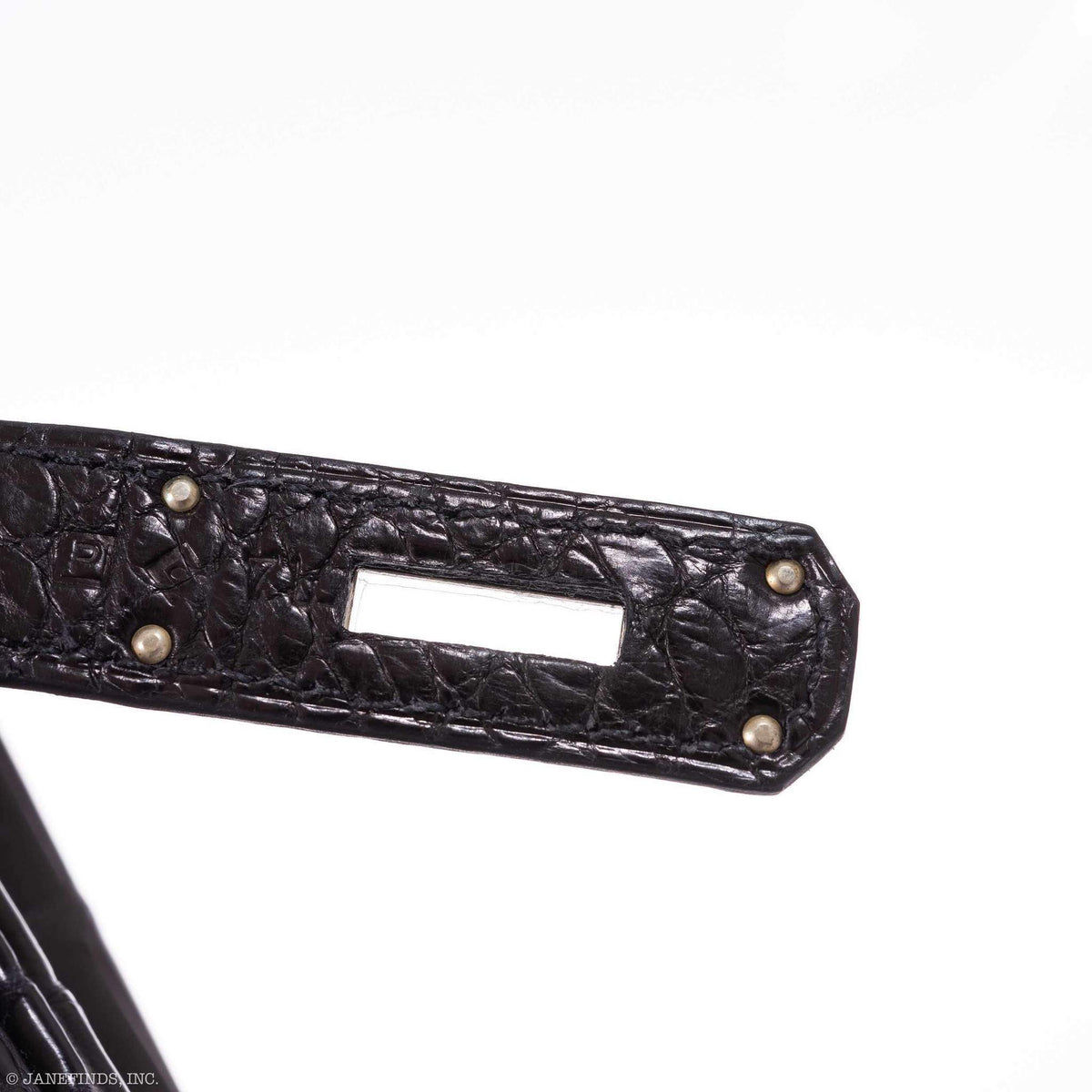 Hermes Birkin 40 Black Matte Porosus Crocodile Palladium Hardware Hermes