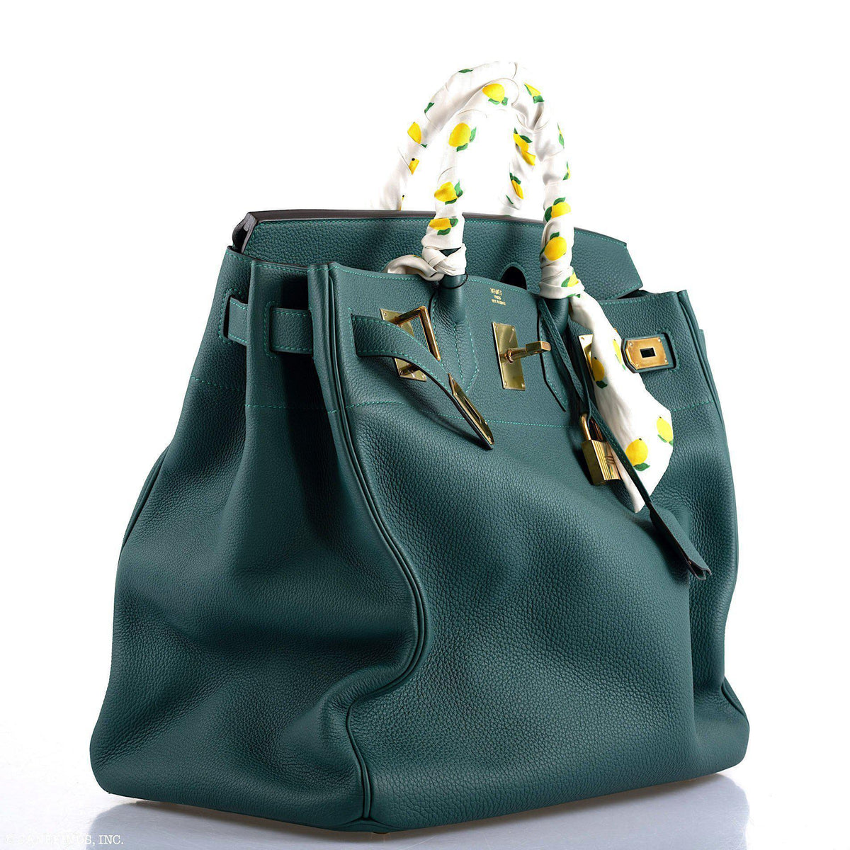 Hermes HAC Birkin 40 Malachite Togo with Gold Hardware Hermes