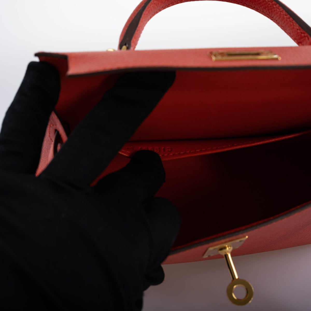 Hermes Kelly 20 Mini II Sellier Capucine Epsom leather Gold Hardwar Hermes