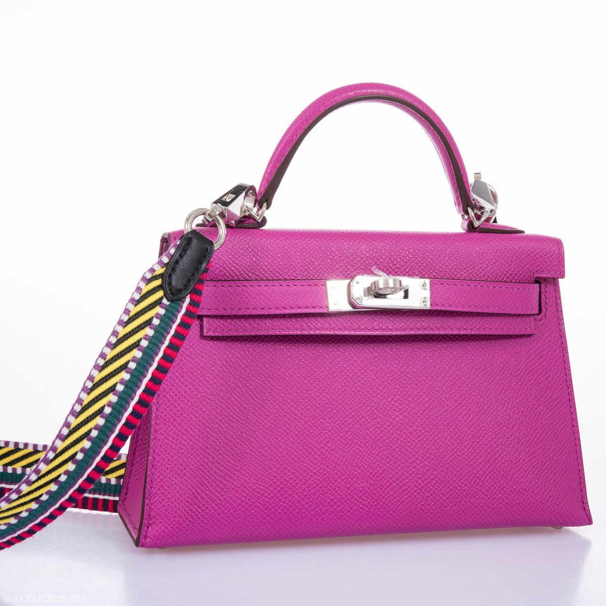 Hermes Kelly 20 Mini II Sellier Magnolia Epsom leather Palladium Hardware Hermes