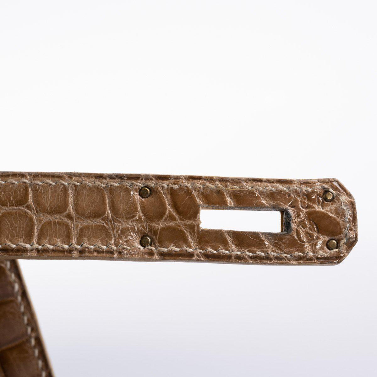 Hermes Kelly 28 Sellier Ficelle Alligator with Gold Hardware Hermes
