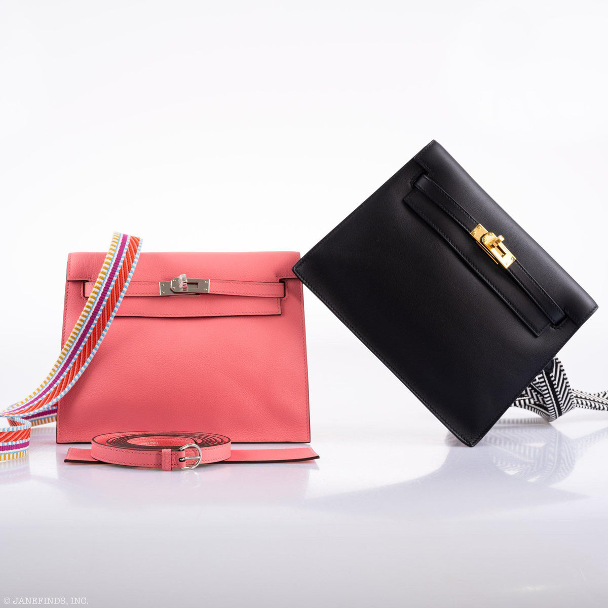 Hermes Kelly Danse II Rose D'ete Evercolor leather Palladium Hardware Hermes