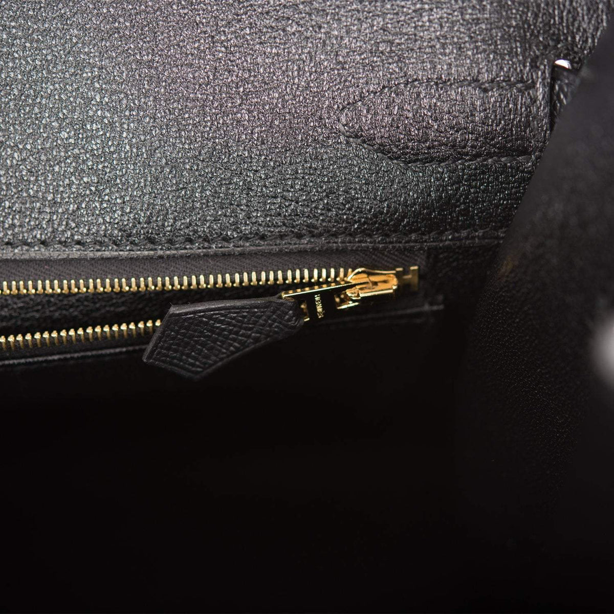 Hermes Birkin Sellier 30 Black Epsom Gold Hardware Crowned Bag