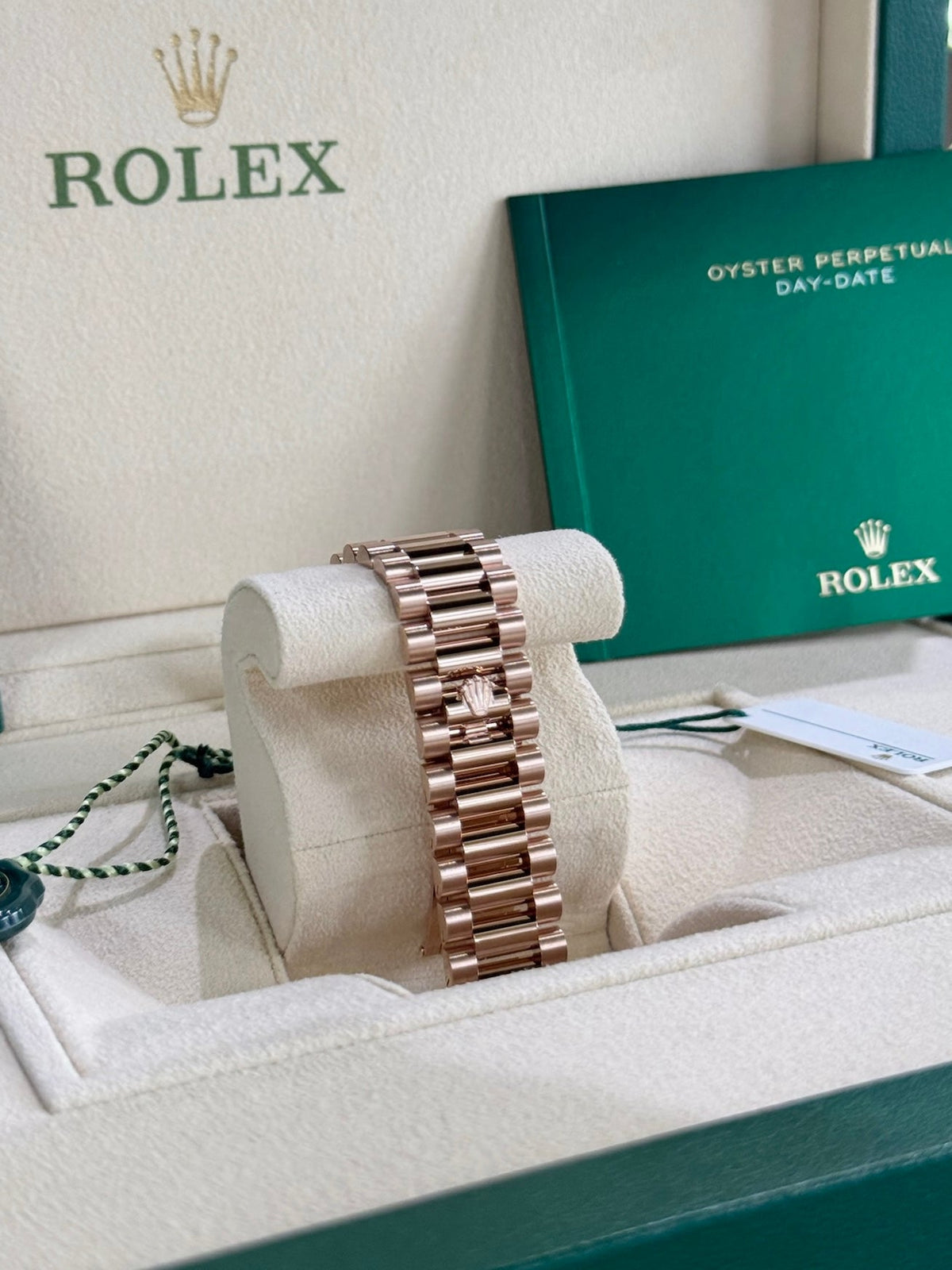 Rolex Day-Date 36 128345RBR Green Aventurine Dial Watch Rolex