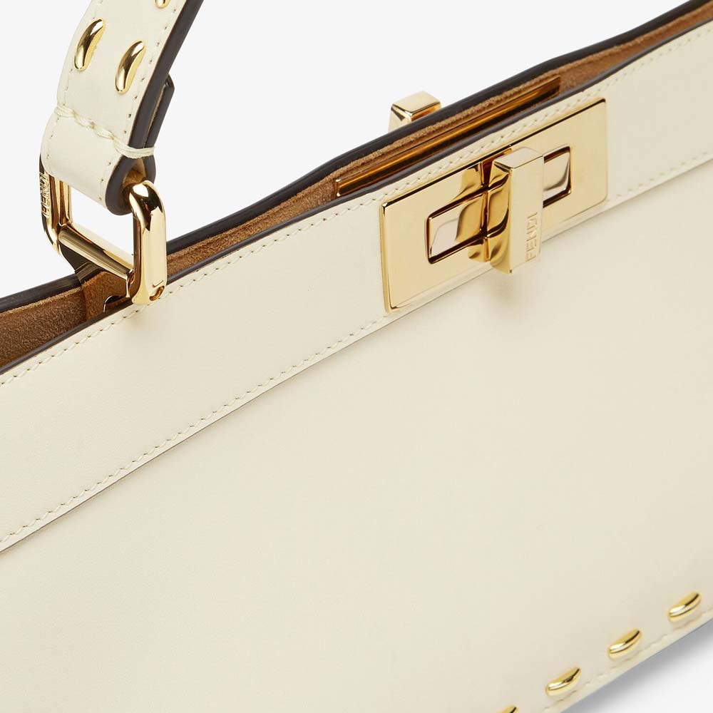 PEEKABOO ISEEU STRETCH White Leather Bag Fendi