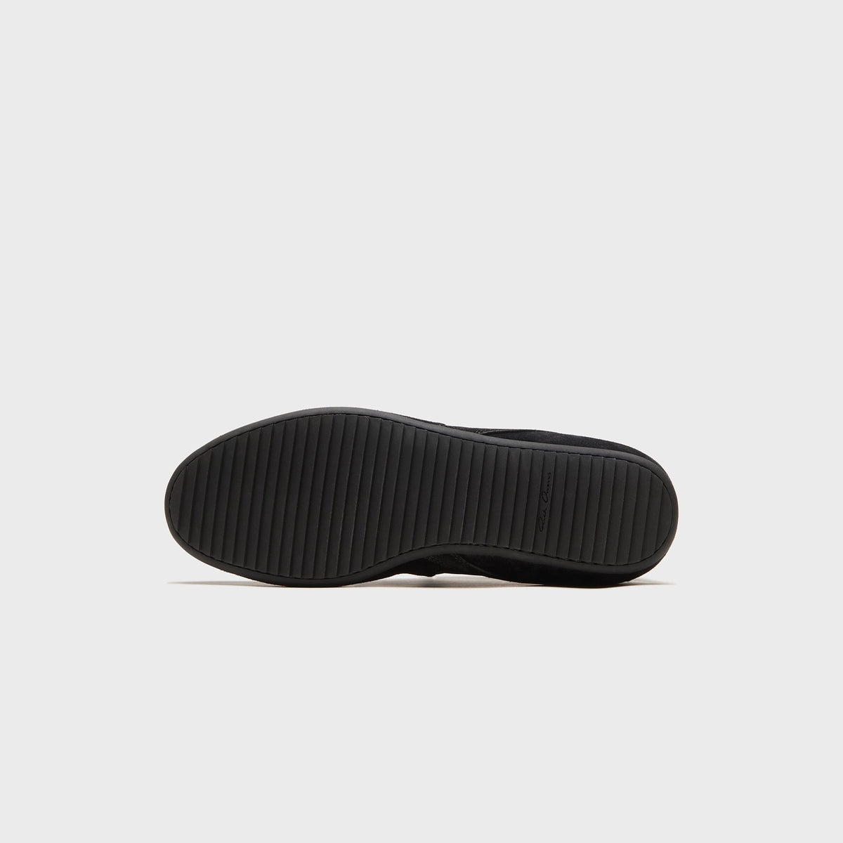 Rick Owens Minimal Suede Trimmed Sneaks - Black / Black / Black Rick Owens