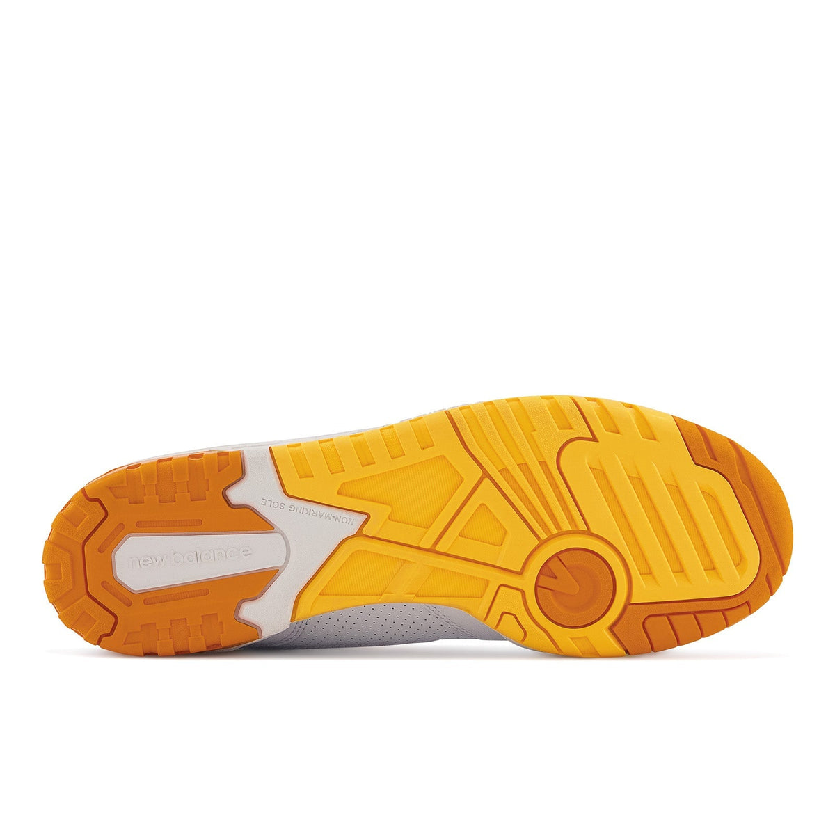 New Balance Men's 550 Lakers Shoes - White / Vibrant Orange / Purple New Balance