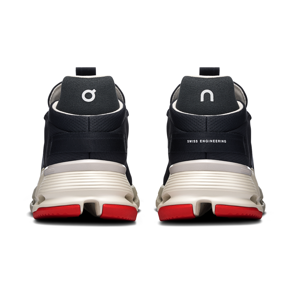 On Running Men's Cloudnova 2 Shoes - Black / Red On Running