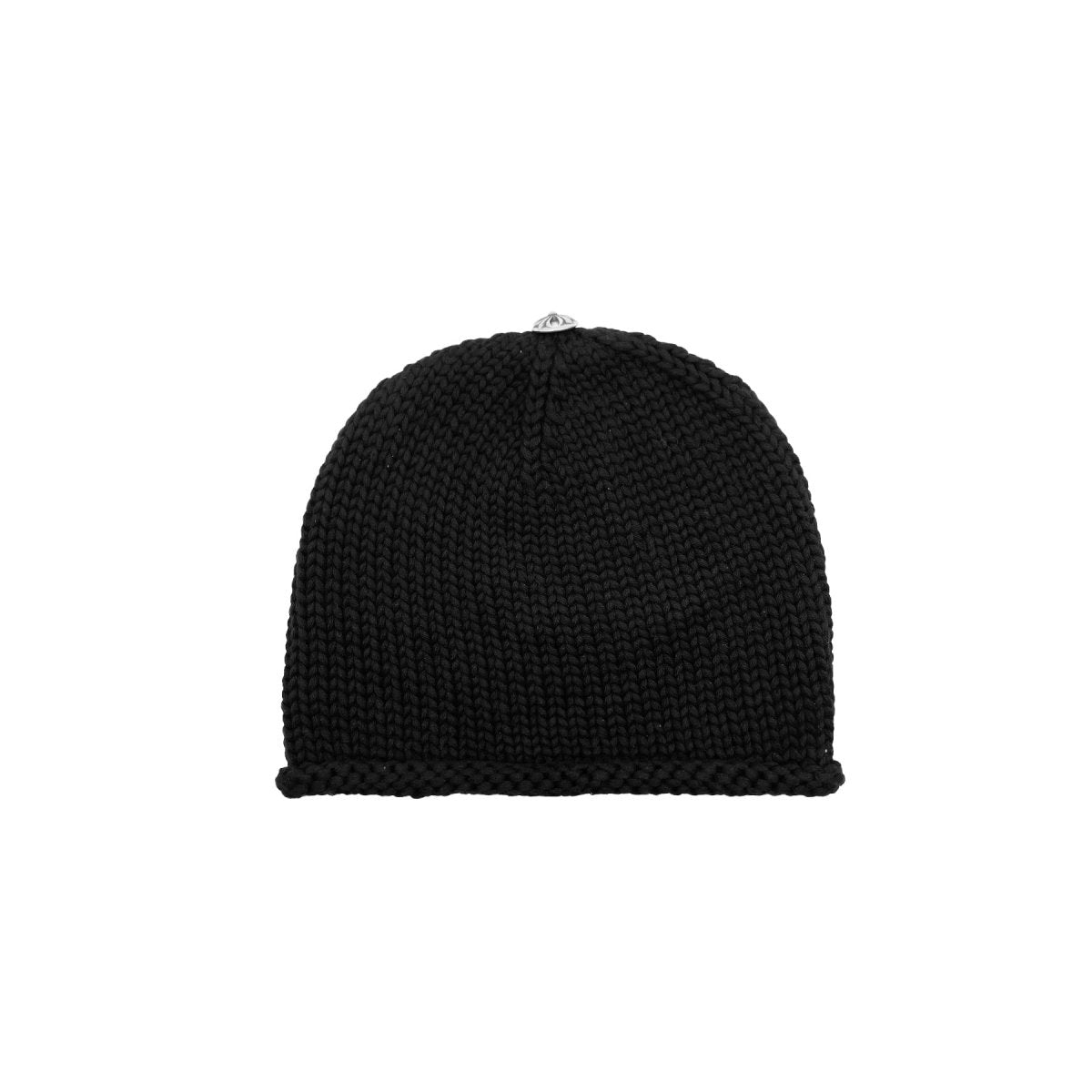 Chrome Hearts Cashmere Leather Cross Patch Beanie in Black