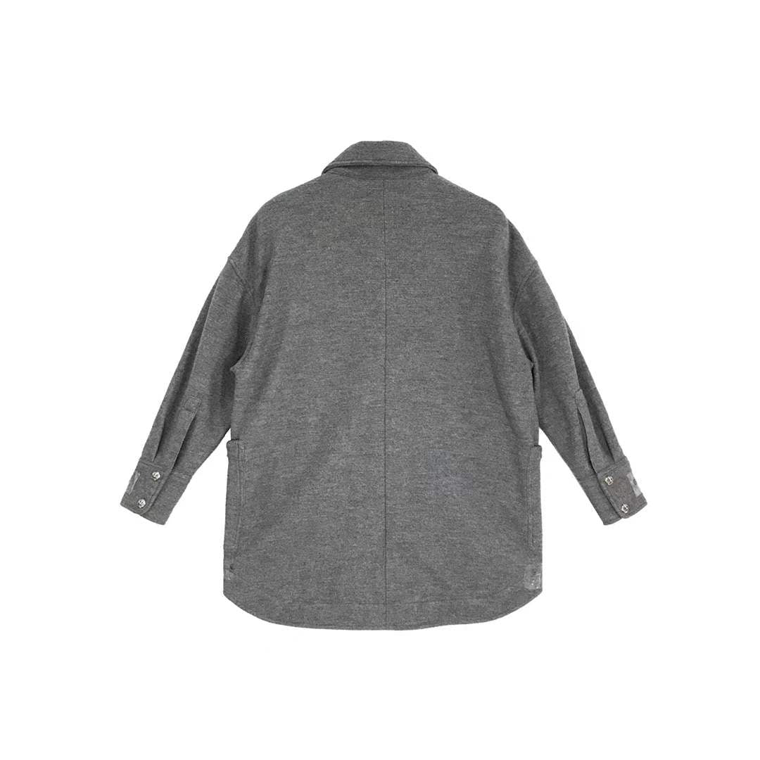 Chrome Hearts Gray Wool Shirt Jacket