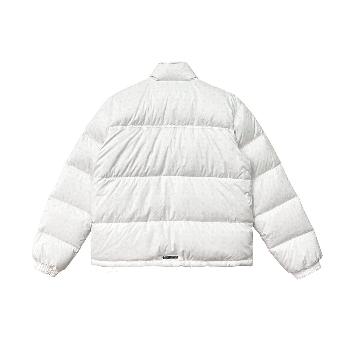Chrome Hearts White Tonal Monogram Puffer Down Jacket