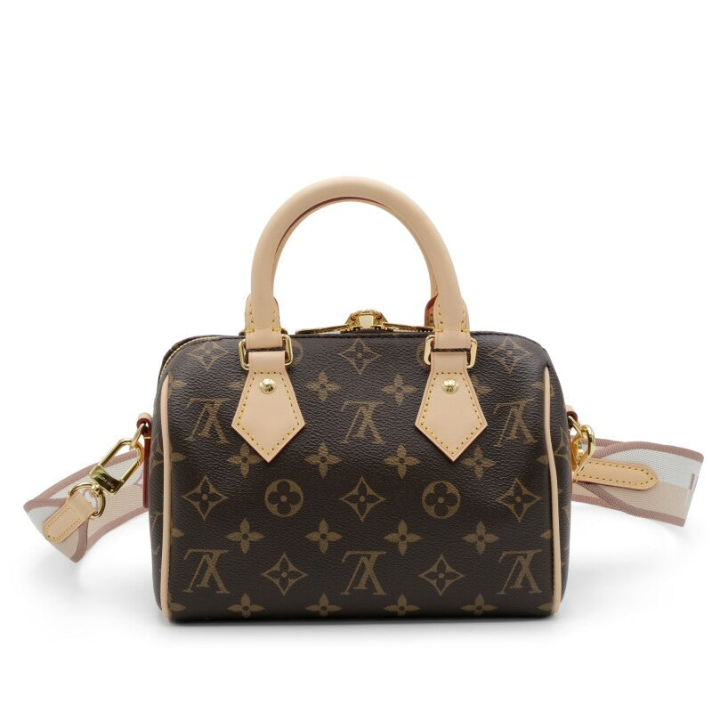 Brown Monogram Coated Canvas Speedy Bandoulière 20 Gold Hardware